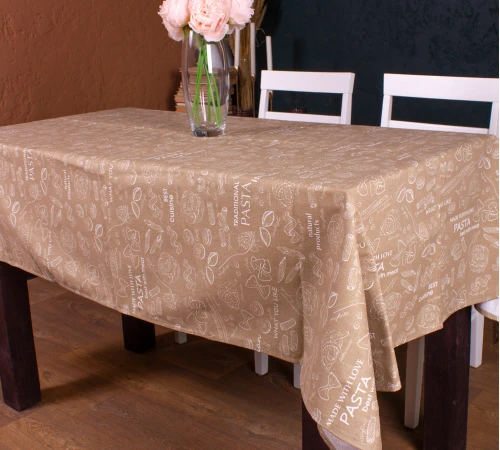 Скатертина Рогожа №202 - Brown paste