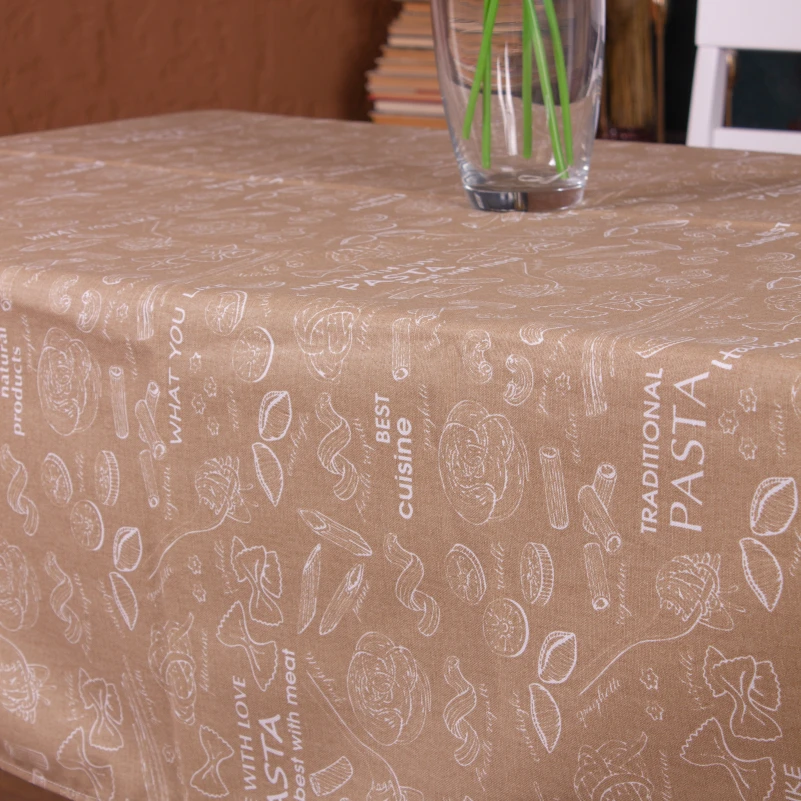 Скатерть Рогожа №202 - Brown paste - 2