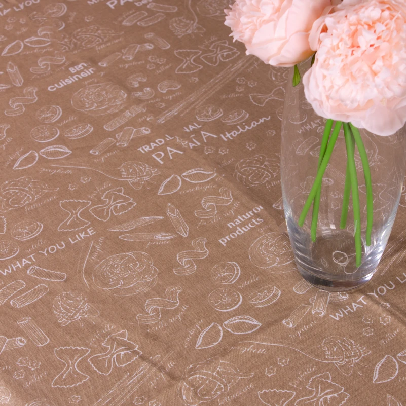 Скатерть Рогожа №202 - Brown paste - 1