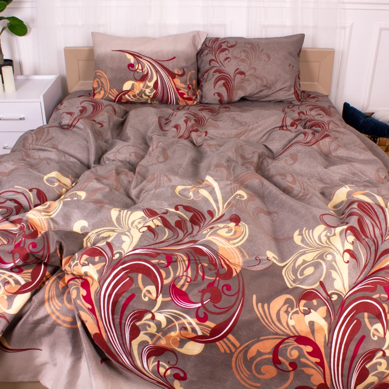 Комплект постільної білизни Мікрофібра принт 15-0366 Mercury