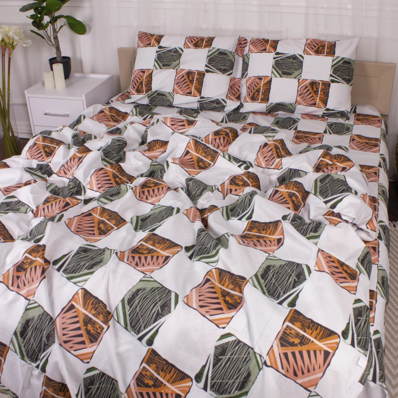 Комплект постельного белья Микрофибра принт 15-0372 Treviso - 1
