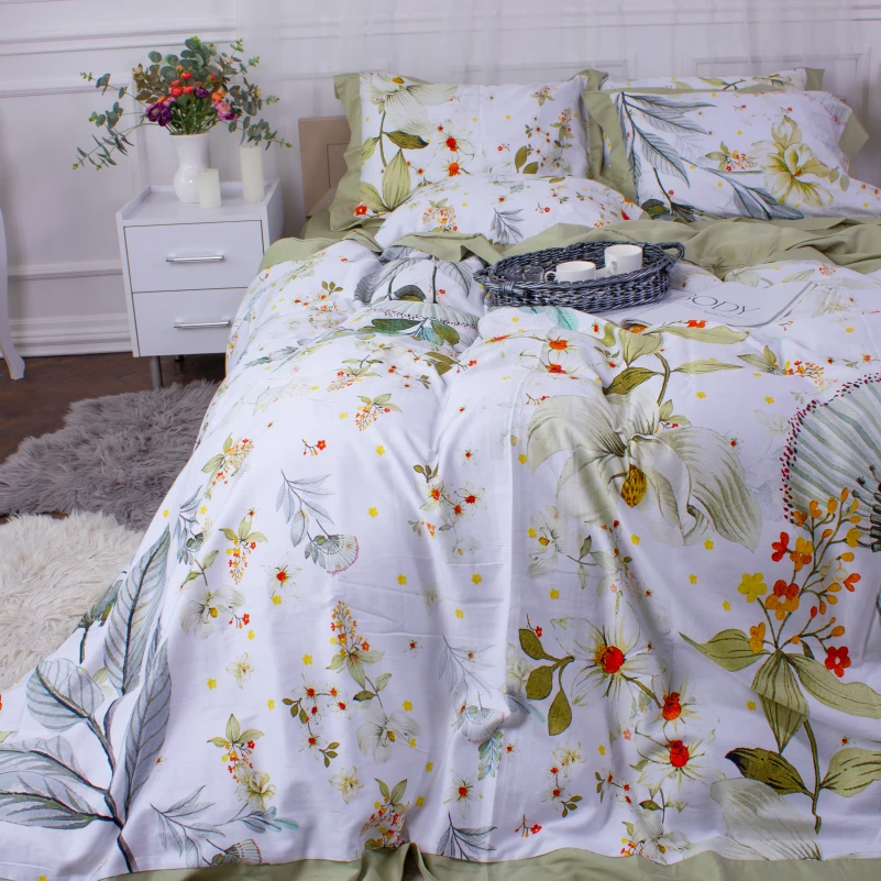 Комплект постільної білизни Сатин ELIT "Olimpio" - 1