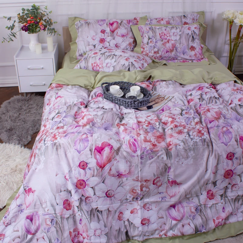 Комплект постільної білизни Сатин ELIT "Luigi" - 1