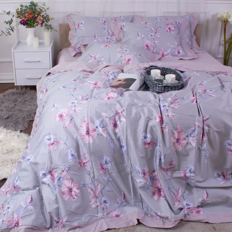 Комплект постільної білизни Сатин ELIT "Tiberia" - 1