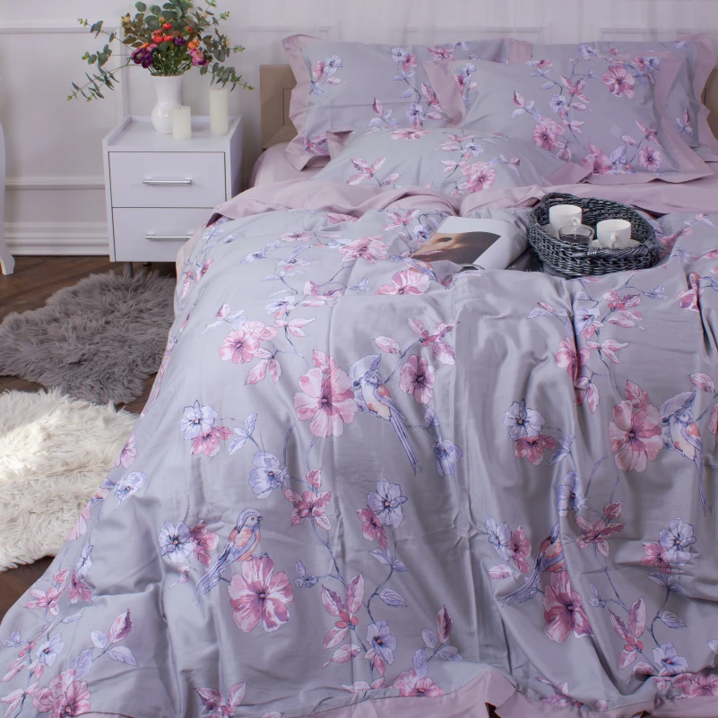 Комплект постільної білизни Сатин ELIT "Tiberia" - 4