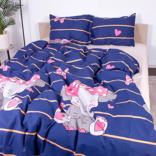 Простынь MirSon Ranforce Elite 17-0539 Elephant