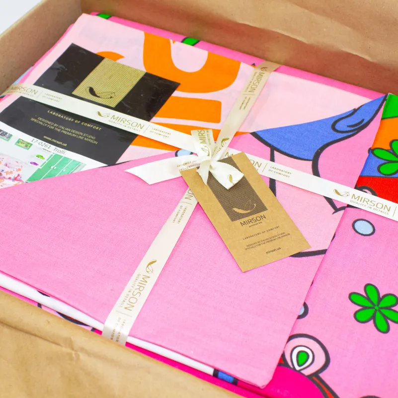 Комплект постельного белья MirSon Ranforce Elite 17-0436 Cream love - 4