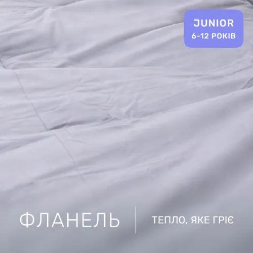 Комплект постельного белья JUNIOR Фланель 001 Ash grey - 2