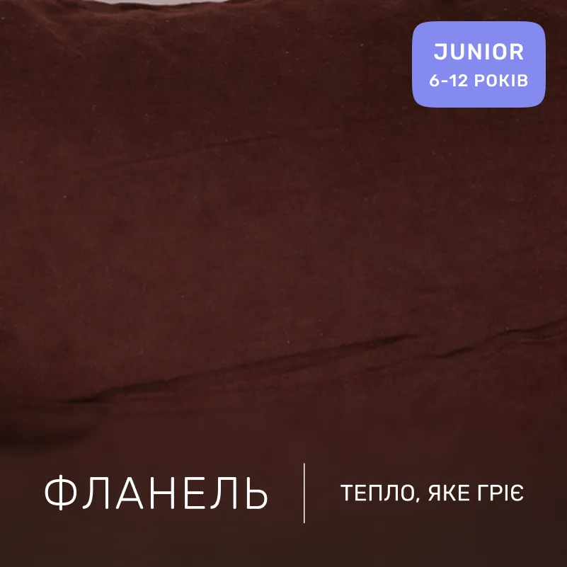 Комплект постельного белья JUNIOR Фланель 004-003 Cappuchino/Brown - 1
