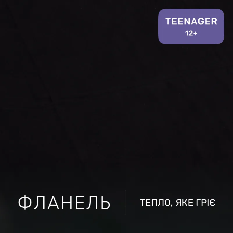 Комплект постельного белья TEENAGER Фланель 002 Black - 1