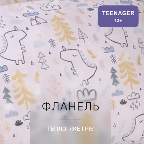 Комплект постельного белья TEENAGER Фланель 011 Dino - 2