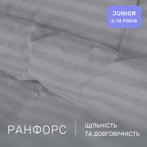 Комплект постельного белья Ranforce Elite JUNIOR 17-0601 Stripe Gray - 2