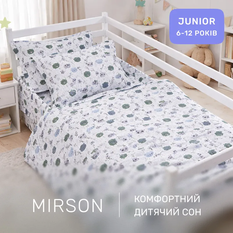 Комплект постельного белья Бязь JUNIOR 17-0933 Panda Friends - 4