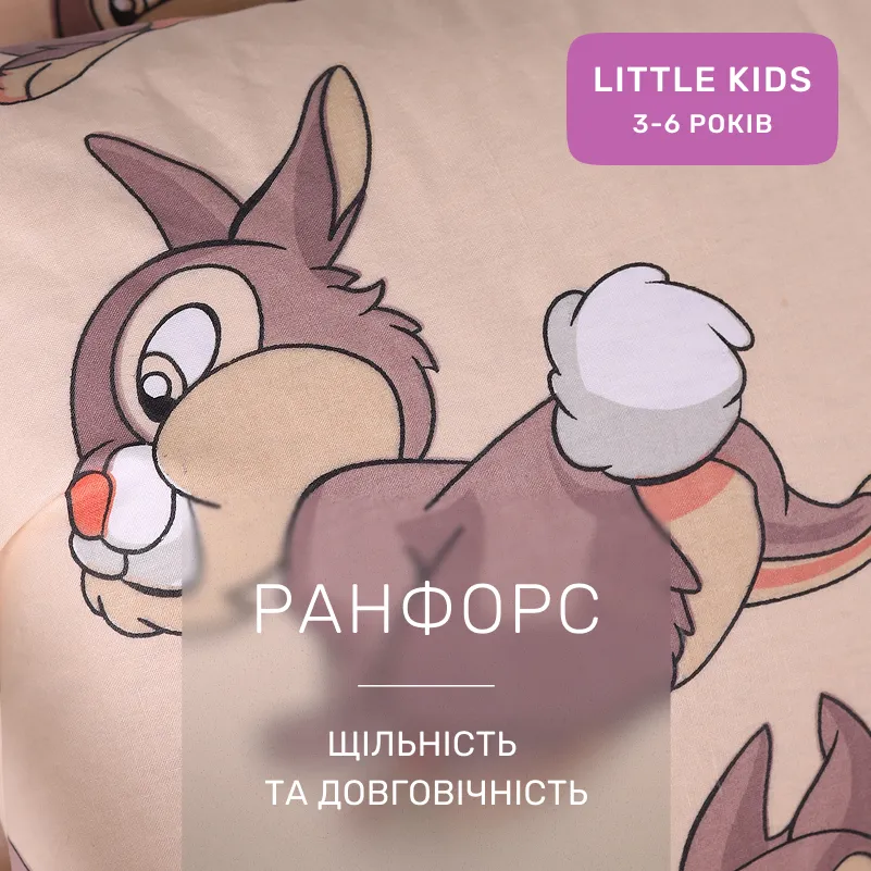 Комплект постельного белья Ranforce Elite LITTLE KIDS 20-0022 Rabbit Gray - 1