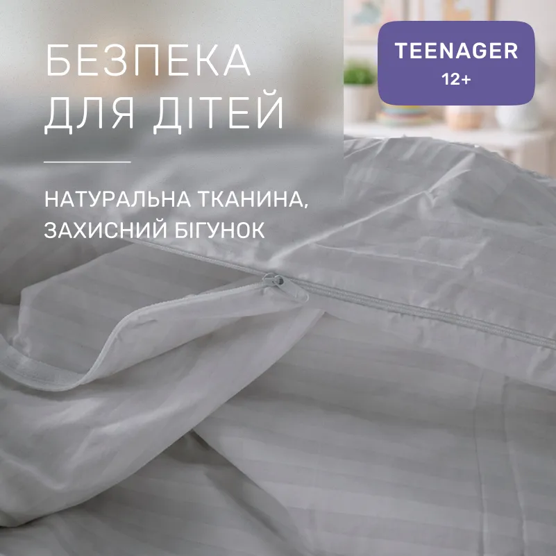 Комплект постельного белья Бязь TEENAGER 17-0601 Stripe Gray - 2