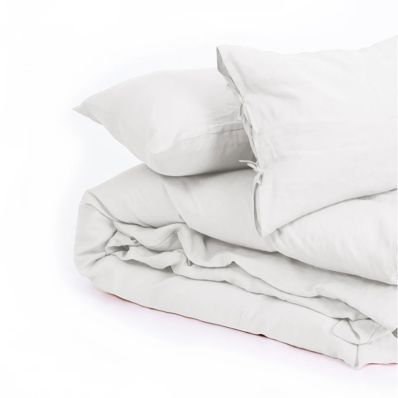 Комплект постільної білизни Льон Natural Linen "Winter flower" - 8