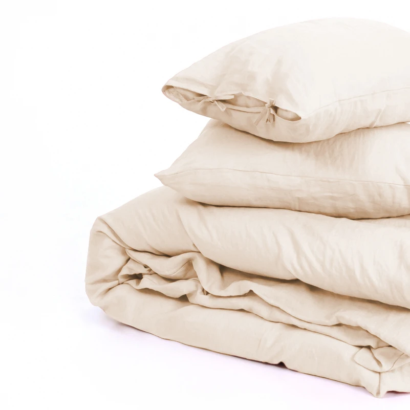 Комплект постільної білизни Льон Natural Linen "Amalia" - 7