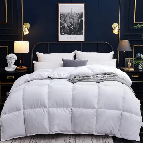 Ковдра пухова Beatrice №091 90% сірий пух Standart перкаль (демі)