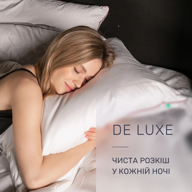 Подушка шелковая De Luxe Hand Made №947 шелк Капок батист (высокая) - 1