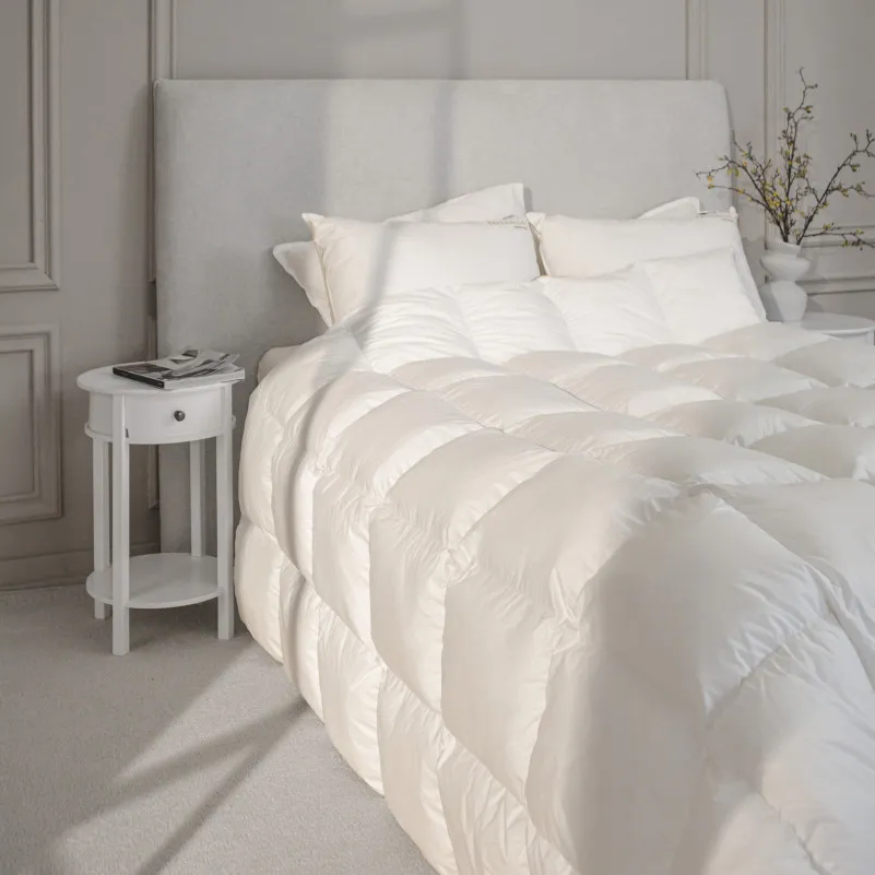Набір пуховий №9500 "Raffaello White" Зима + (Ковдра + подушка) - 7