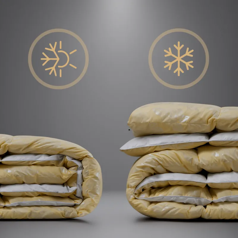 Набір пуховий №9517 "Bio-Beige" Зима + (Ковдра + подушка) - 3