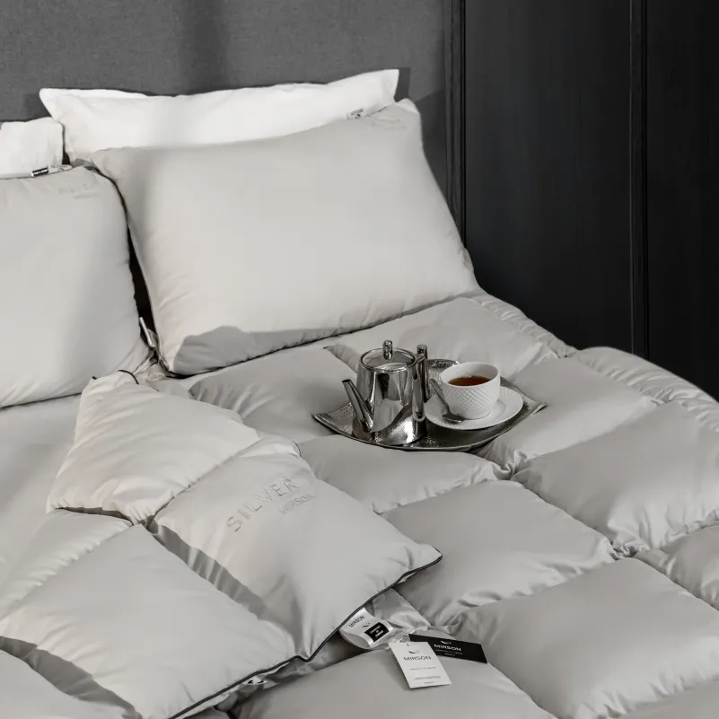 Набір пуховий №9520 "Silver Cloud" Зима + (Ковдра + подушка) - 7