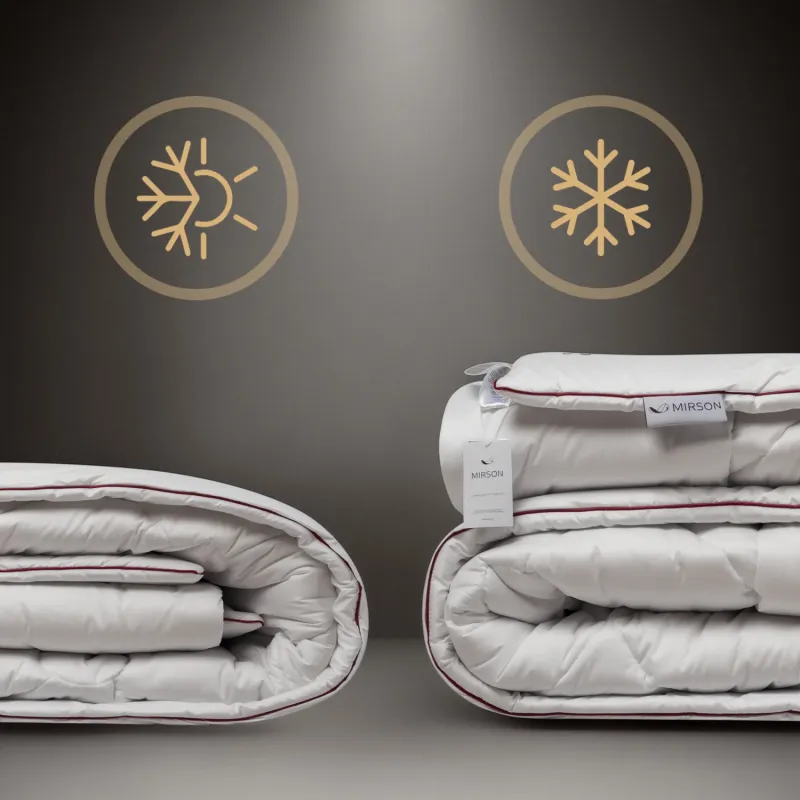 Набор шелковый №9526 "Deluxe Hand Made" Silk Kapok Зима (Одеяло + подушка) - 4