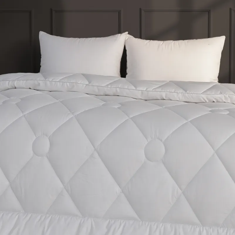 Набір шовковий №9526 "Deluxe Hand Made" Silk Kapok Зима (Ковдра + подушка) - 4