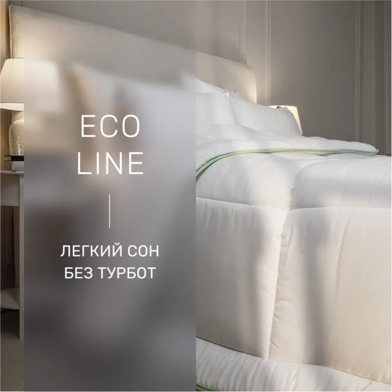Набор антиаллергенный №9604 "Eco Line" Eco-Soft Зима (Одеяло + подушка) - 1