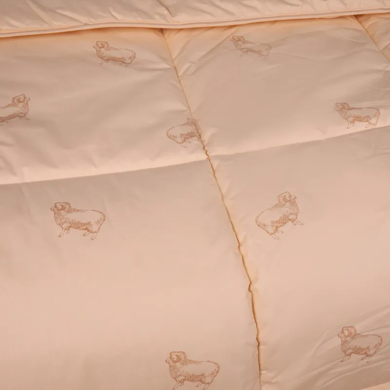 Набор шерсть №9562 "Gold camel" Wool Зима (Одеяло + подушка) - 6