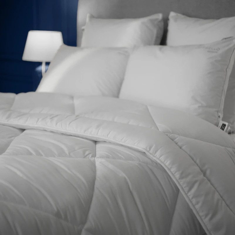 Одеяло хлопковое Eco Light White №1654 хлопок микросатин (супер теплое) - 6