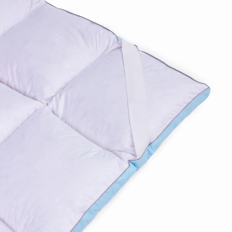 Перина пуховая Valentino 100%пух №711 (с резинкой по углах) высота до 5 см - 9