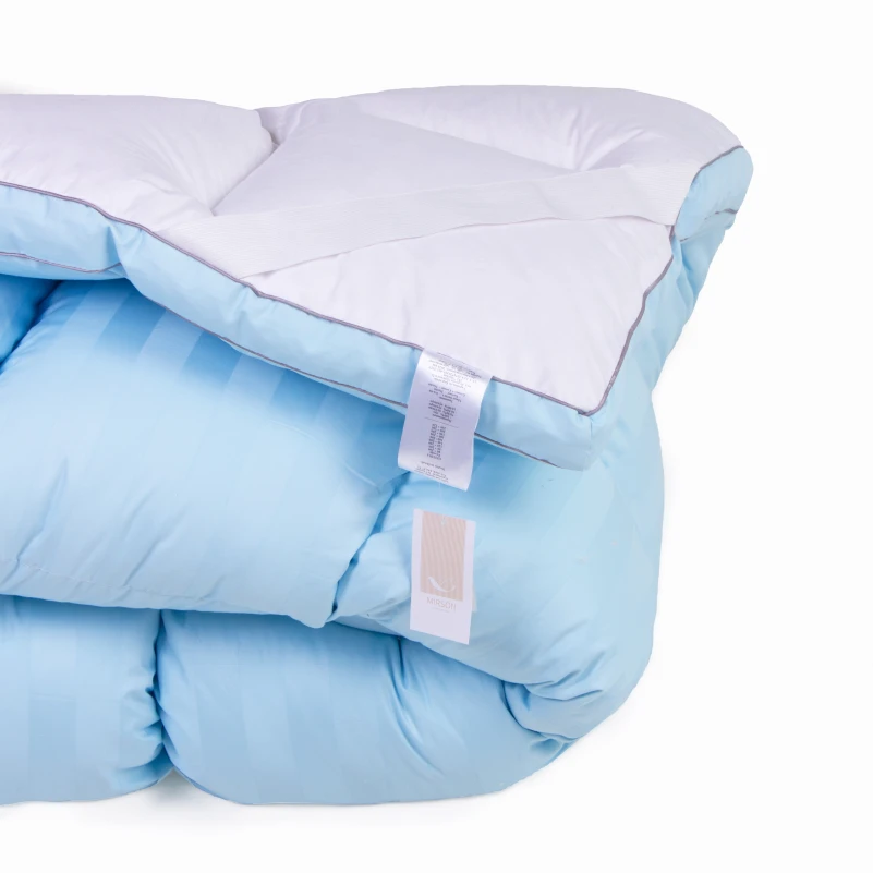 Перина пуховая Valentino 100%пух №711 (с резинкой по углах) высота до 5 см - 12