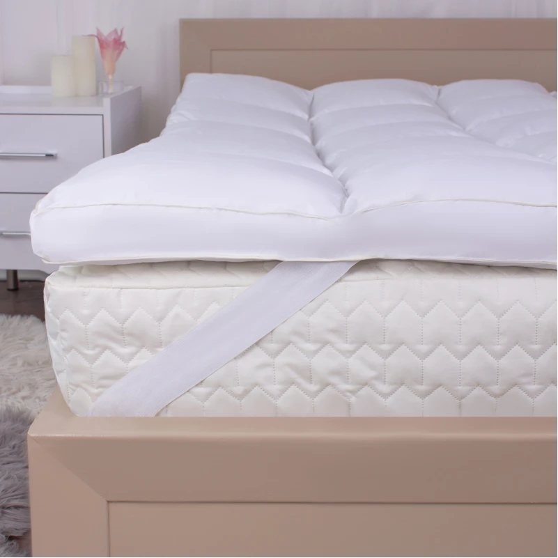 Перина пуховая 10%пух №714 (с резинкой по углах) высота до 9 см - 4