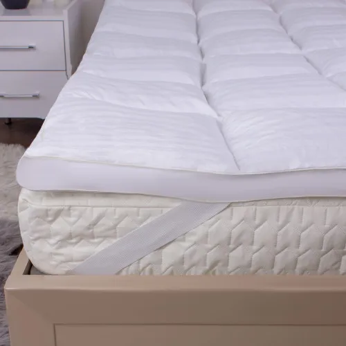 Перина пуховая Royal Pearl 100%пух №713 (с резинкой по углах) высота до 5 см - 2