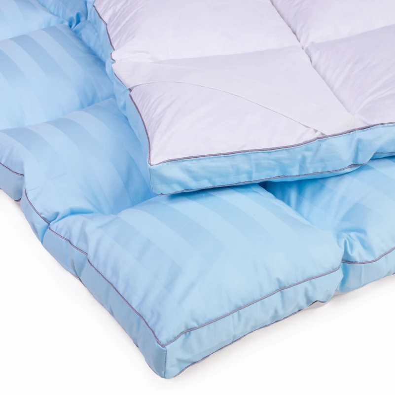 Перина пуховая Valentino 100%пух №711 (с резинкой по углах) высота до 5 см - 8