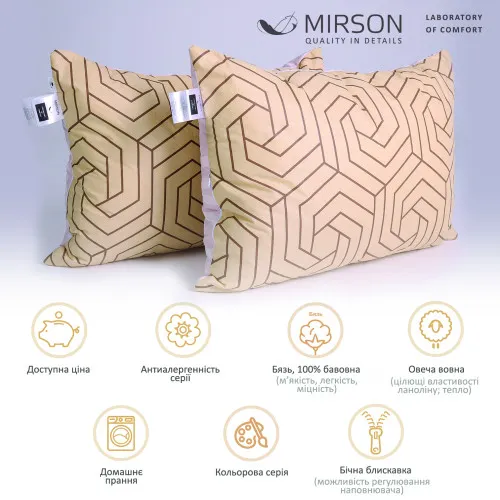 Набор шерстяных подушек Сolor Fun Line Geometry №3107 шерсть бязь - 2