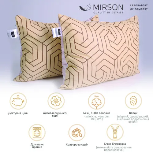 Набор шелковых подушек Сolor Fun Line Geometry №3113 шелк Капок бязь - 2