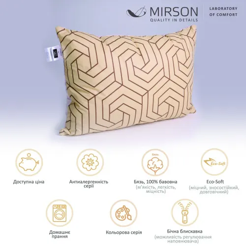 Подушка антиалергенна №4032 Сolor Fun Line Eco-Soft (чохол бязь 100%) Geometry  - 2