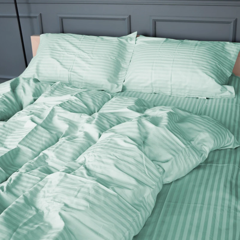 Постельное белье Satin Stripe 30-0013 Azure - 6