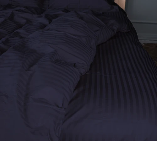 Підковдра Satin Stripe 30-0021 Dark Blue - 2