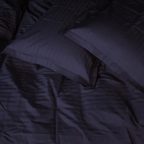Постельное белье Satin Stripe 30-0021 Dark Blue