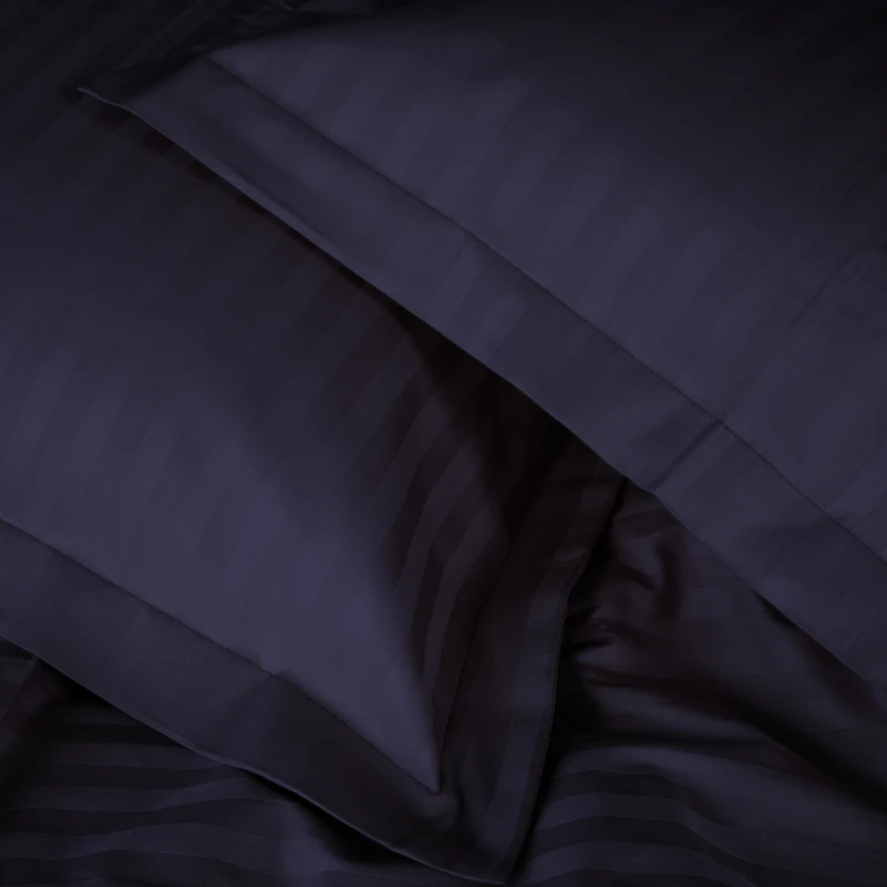 Постельное белье Satin Stripe 30-0021 Dark Blue - 4