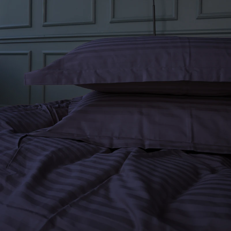 Постельное белье Satin Stripe 30-0021 Dark Blue - 5