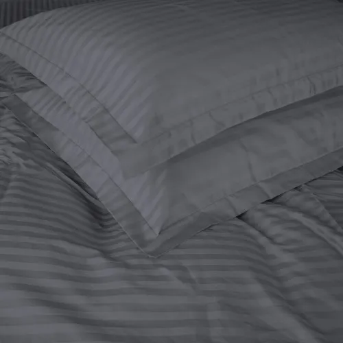 Наволочка Satin Stripe 30-0012 Dark Gray