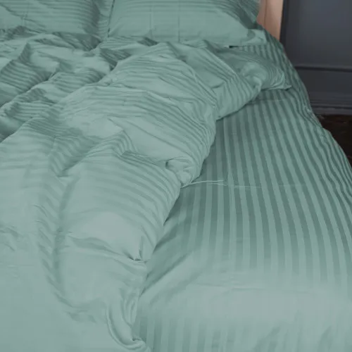 Пододеяльник Satin Stripe 30-0015 Green Wave - 2