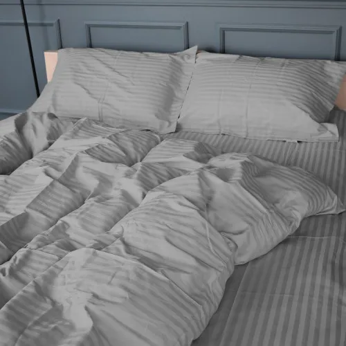 Наволочка Satin Stripe 30-0010 Light Gray - 2