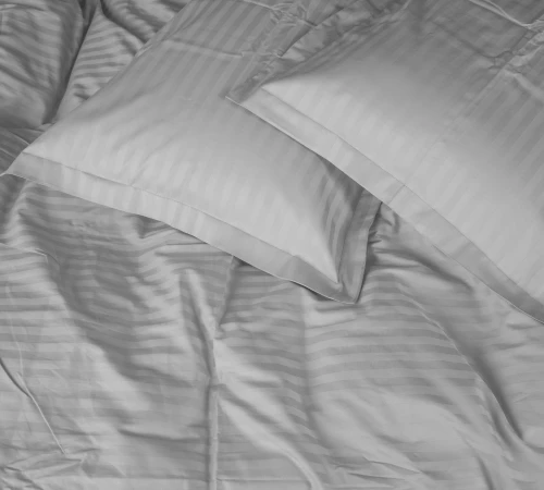 Постільна білизна Satin Stripe 30-0010 Light Gray