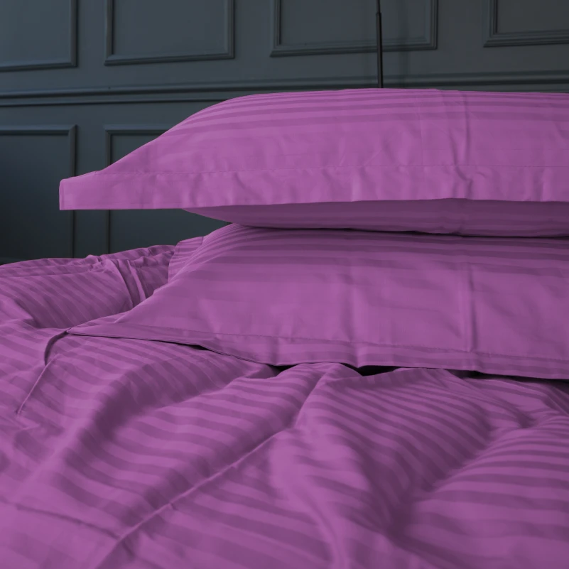 Постельное белье Satin Stripe 30-0009 Purple - 5