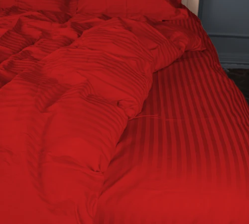 Підковдра Satin Stripe 30-0018 Red - 2